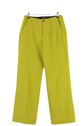 Pantalon droit Soeur Vert en Lin, taille M - Seconde Main