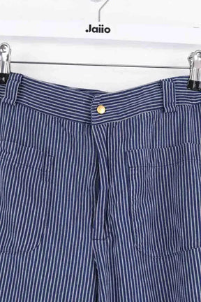 Pantalon droit Songe Lab Bleu en Coton