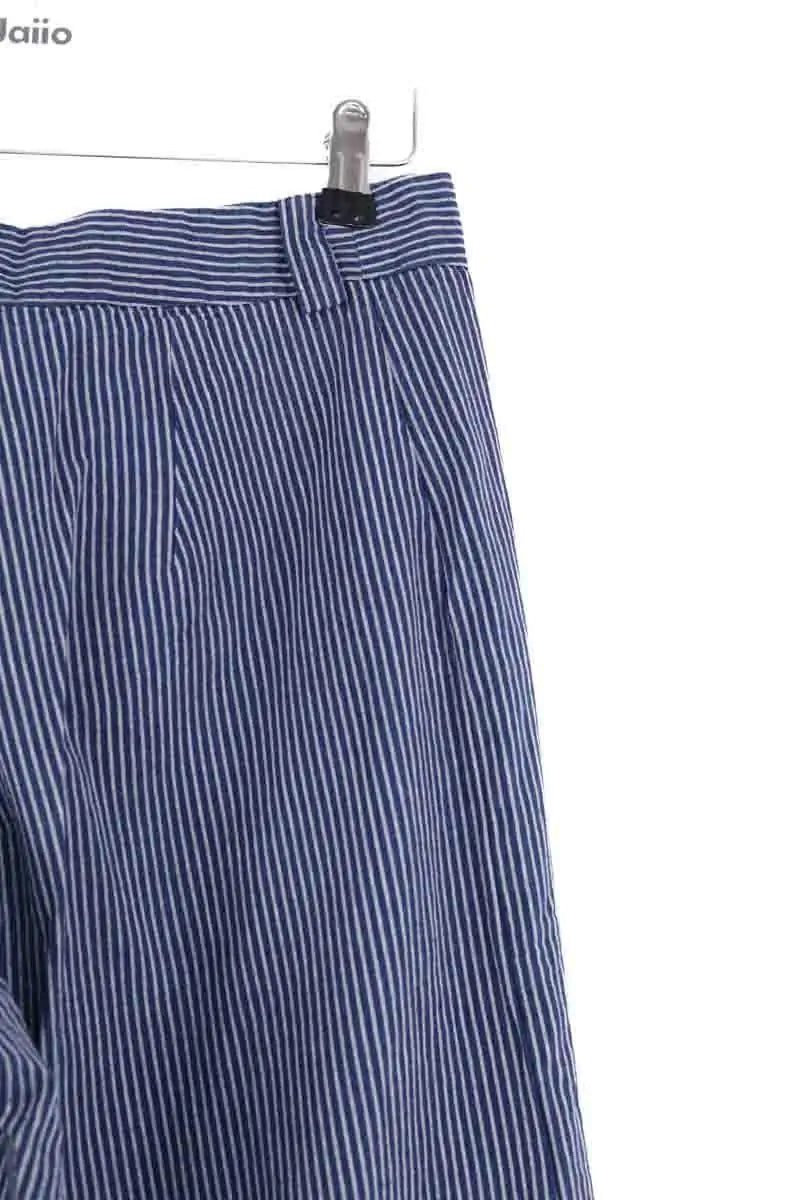Pantalon droit Songe Lab Bleu en Coton