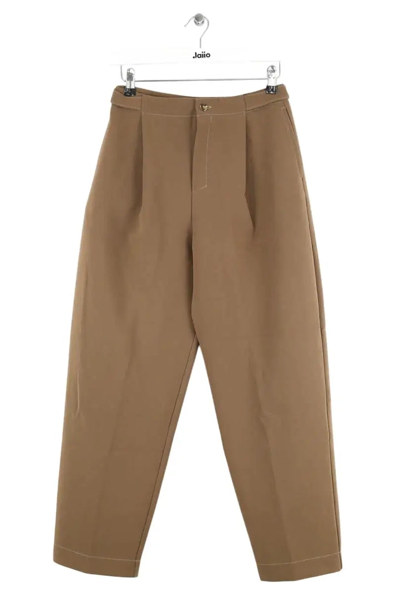 Pantalon droit Songe Lab Marron en Polyester, taille XS - Seconde Main