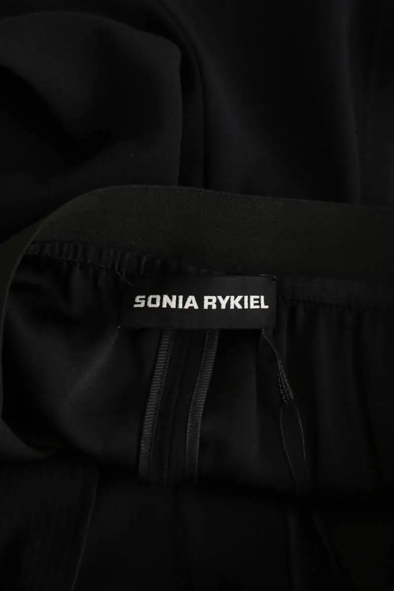 Pantalon droit Sonia Rykiel Noir en Synthétique