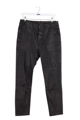 Pantalon droit SPRWMN Marron en Cuir, taille L - Seconde Main