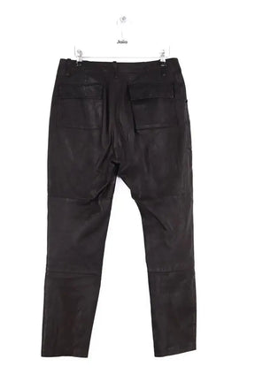 Pantalon droit SPRWMN Marron en Cuir