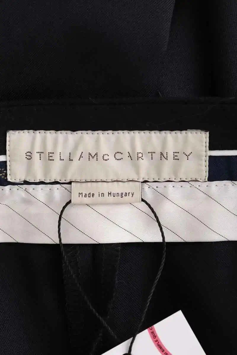 Pantalon droit Stella McCartney Noir en Laine