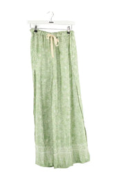 Pantalon droit Sunday Vert en Soie, taille S - Seconde Main