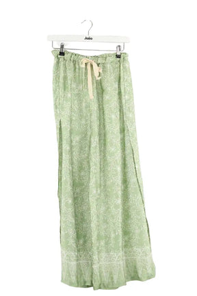 Pantalon droit Sunday Vert en Soie, taille S - Seconde Main