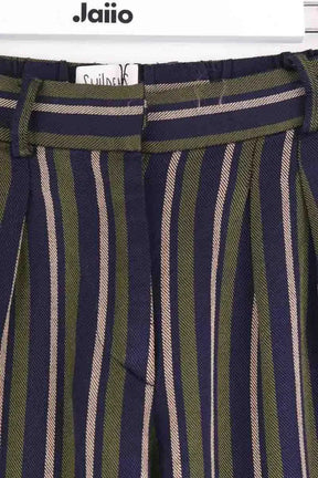 Pantalon droit Swildens Kaki en Coton