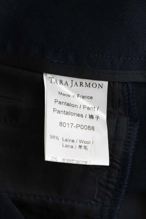 Pantalon droit Tara Jarmon Bleu en Laine