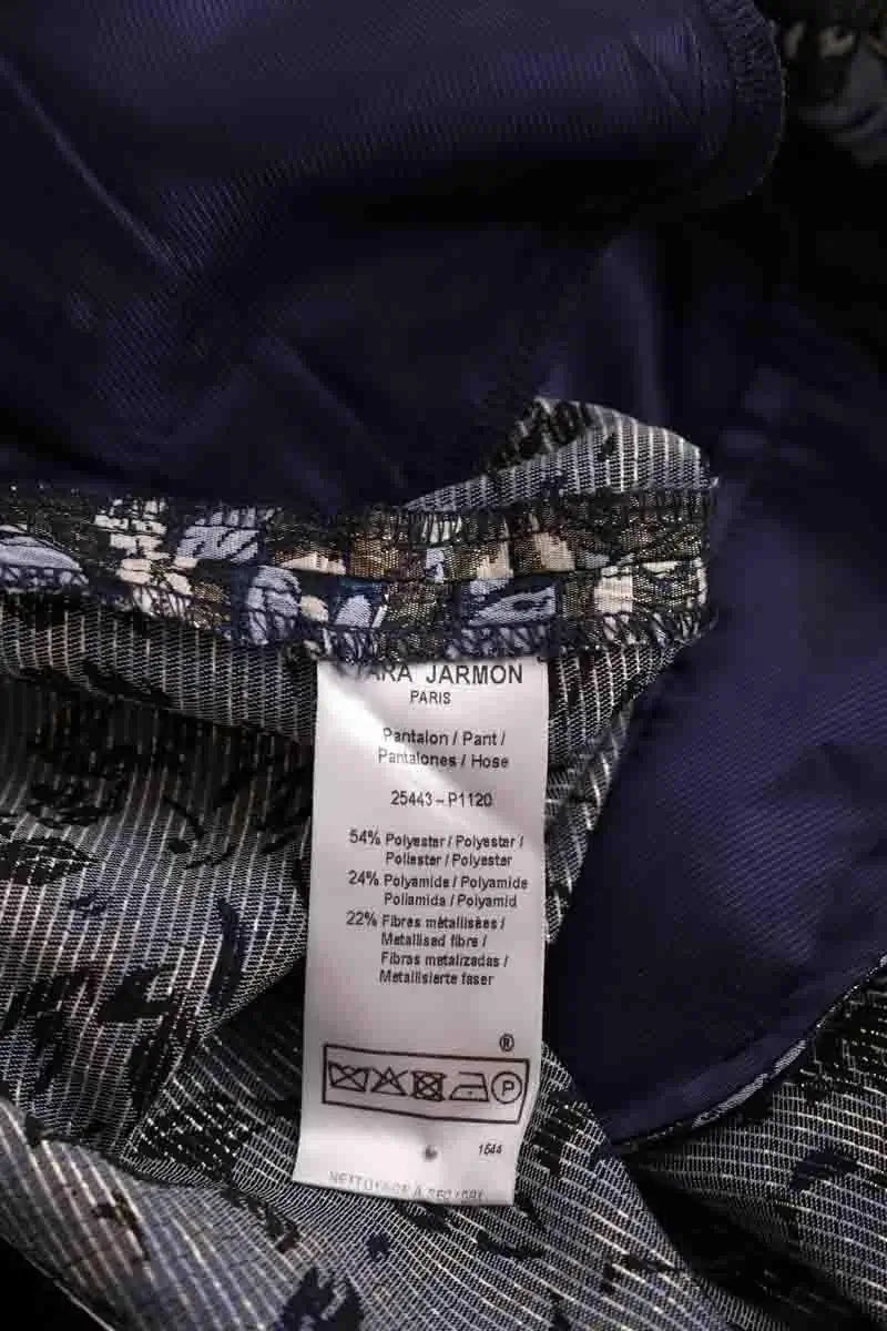 Pantalon droit Tara Jarmon Doré en Synthétique