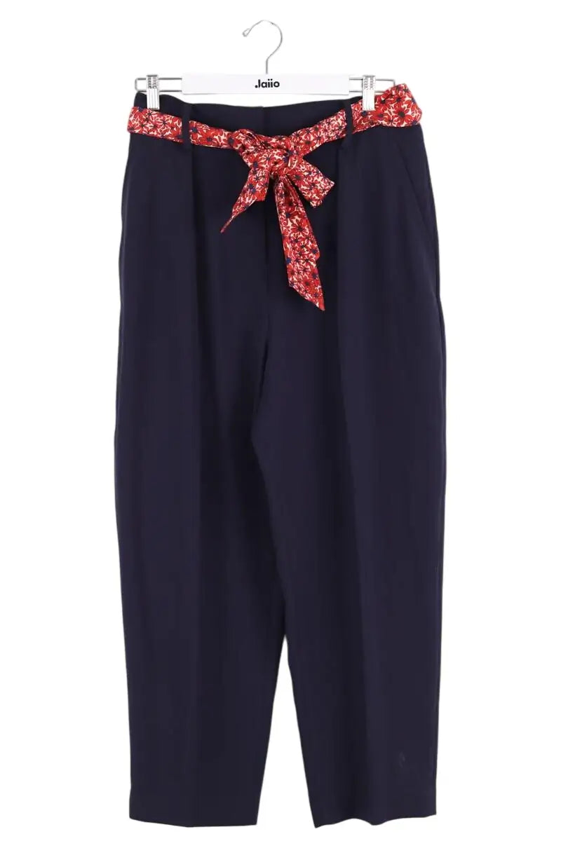 Pantalon droit Tara Jarmon Marine en Synthétique, taille XXL - Seconde Main