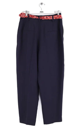 Pantalon droit Tara Jarmon Marine en Synthétique