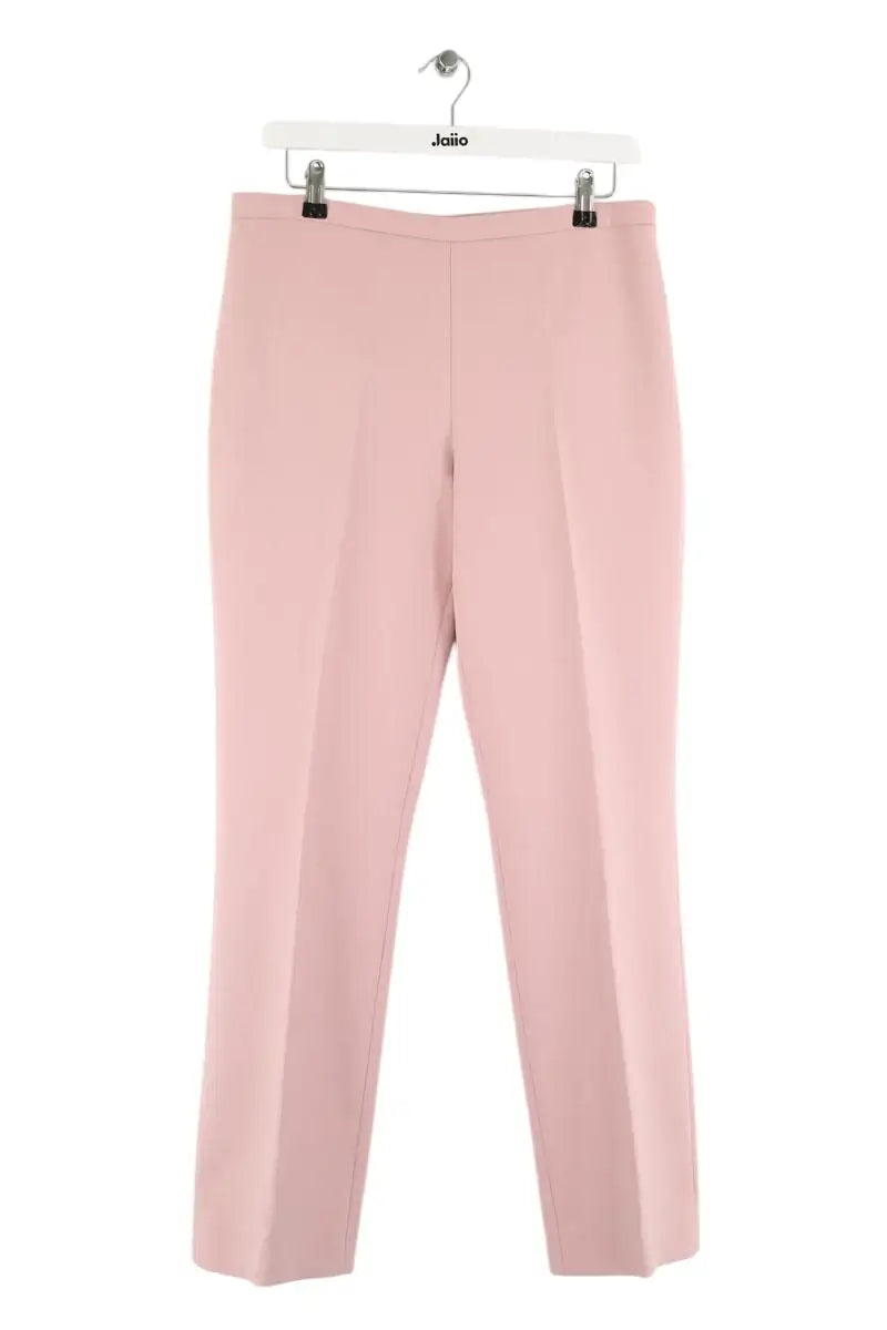 Pantalon droit Tara Jarmon Rose en Synthétique, taille L - Seconde Main