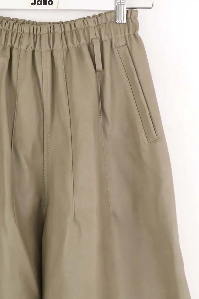 Pantalon droit The Frankie Shop Kaki en Synthétique