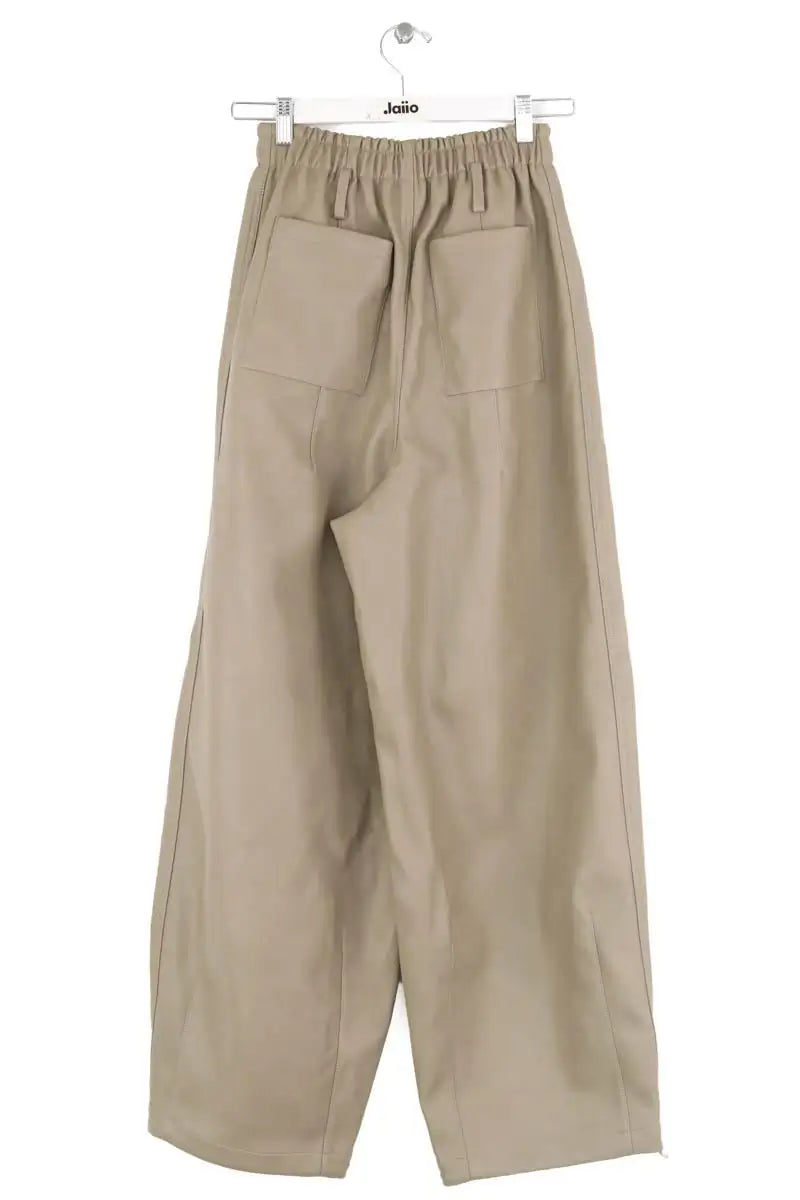 Pantalon droit The Frankie Shop Kaki en Synthétique