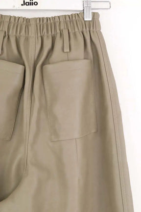 Pantalon droit The Frankie Shop Kaki en Synthétique