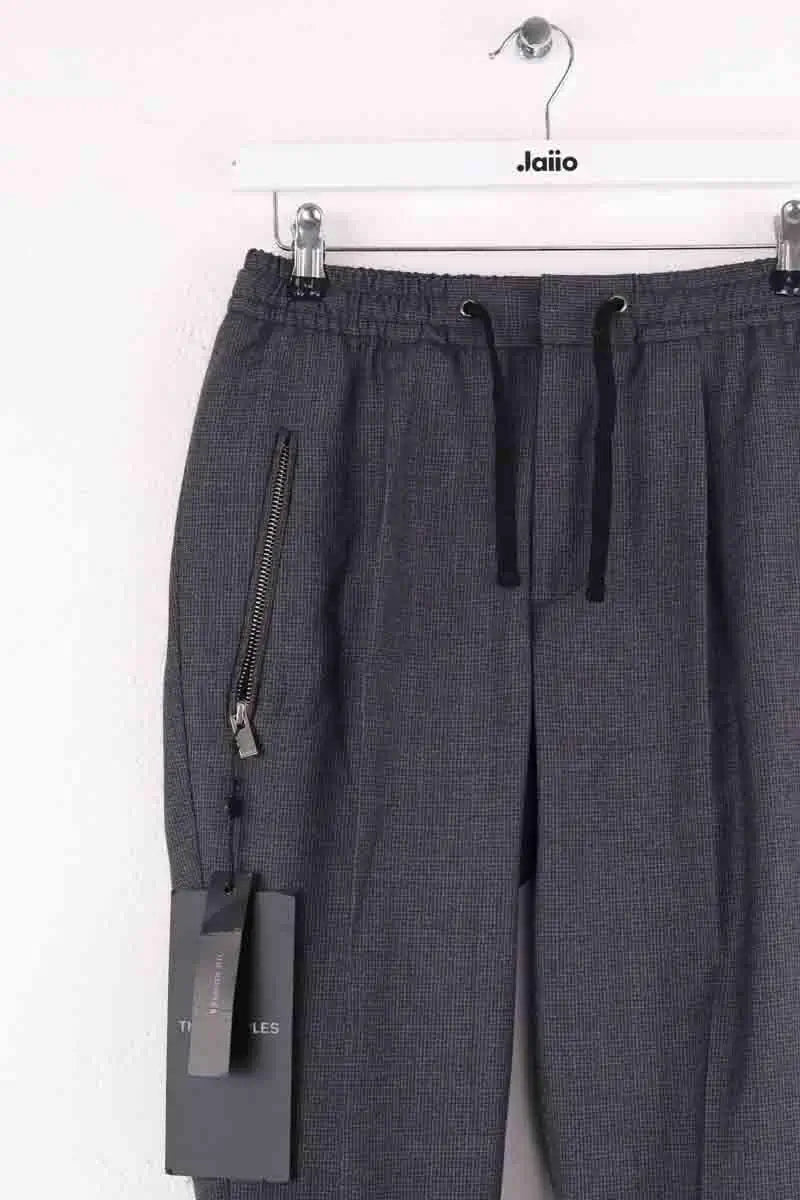 Pantalon droit The Kooples Anthracite en Laine