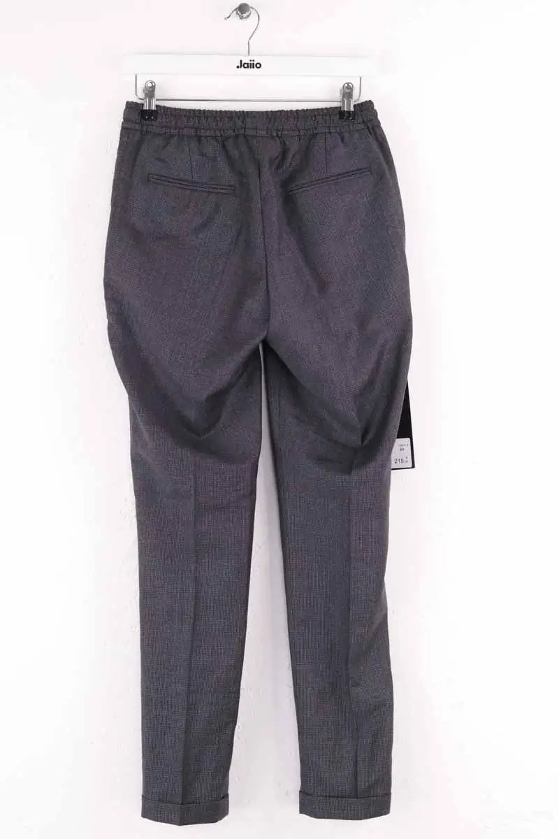 Pantalon droit The Kooples Anthracite en Laine