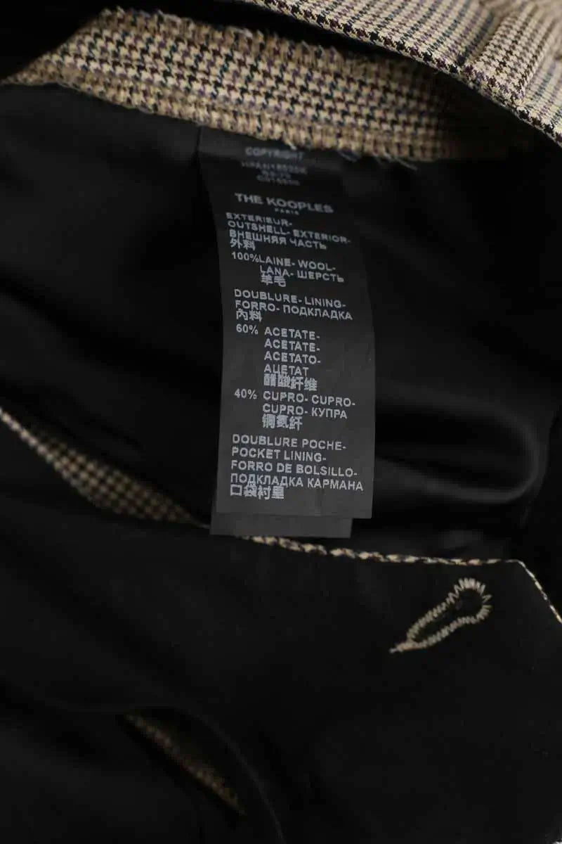 Pantalon droit The Kooples Beige en Laine
