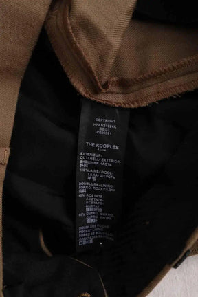 Pantalon droit The Kooples Camel en Synthétique