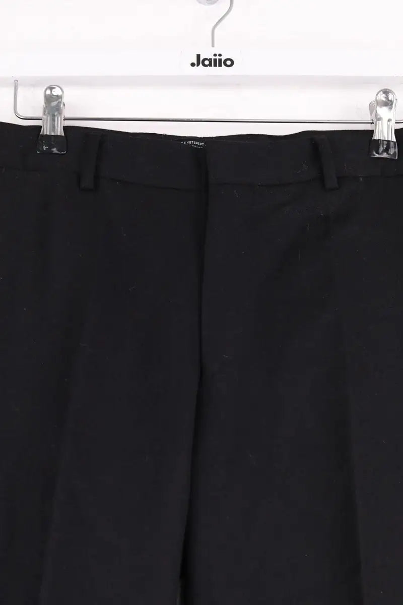 Pantalon droit The Kooples Noir en Laine