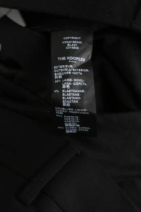 Pantalon droit The Kooples Noir en Laine