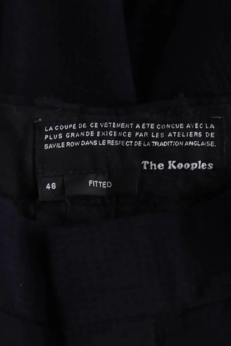 Pantalon droit The Kooples Noir en Laine