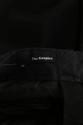 Pantalon droit The Kooples Noir en Polyester