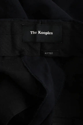 Pantalon droit The Kooples Noir en Polyester