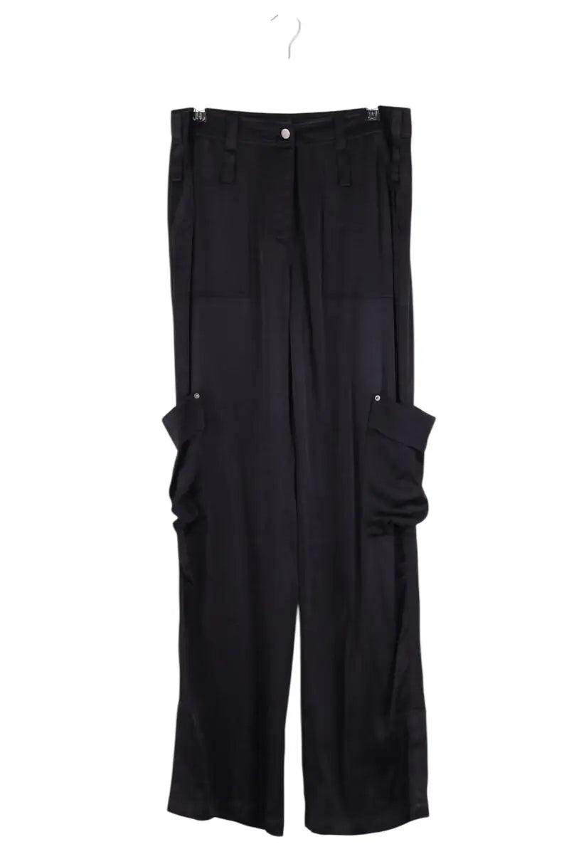 Pantalon droit The Kooples Noir en Viscose, taille M - Seconde Main