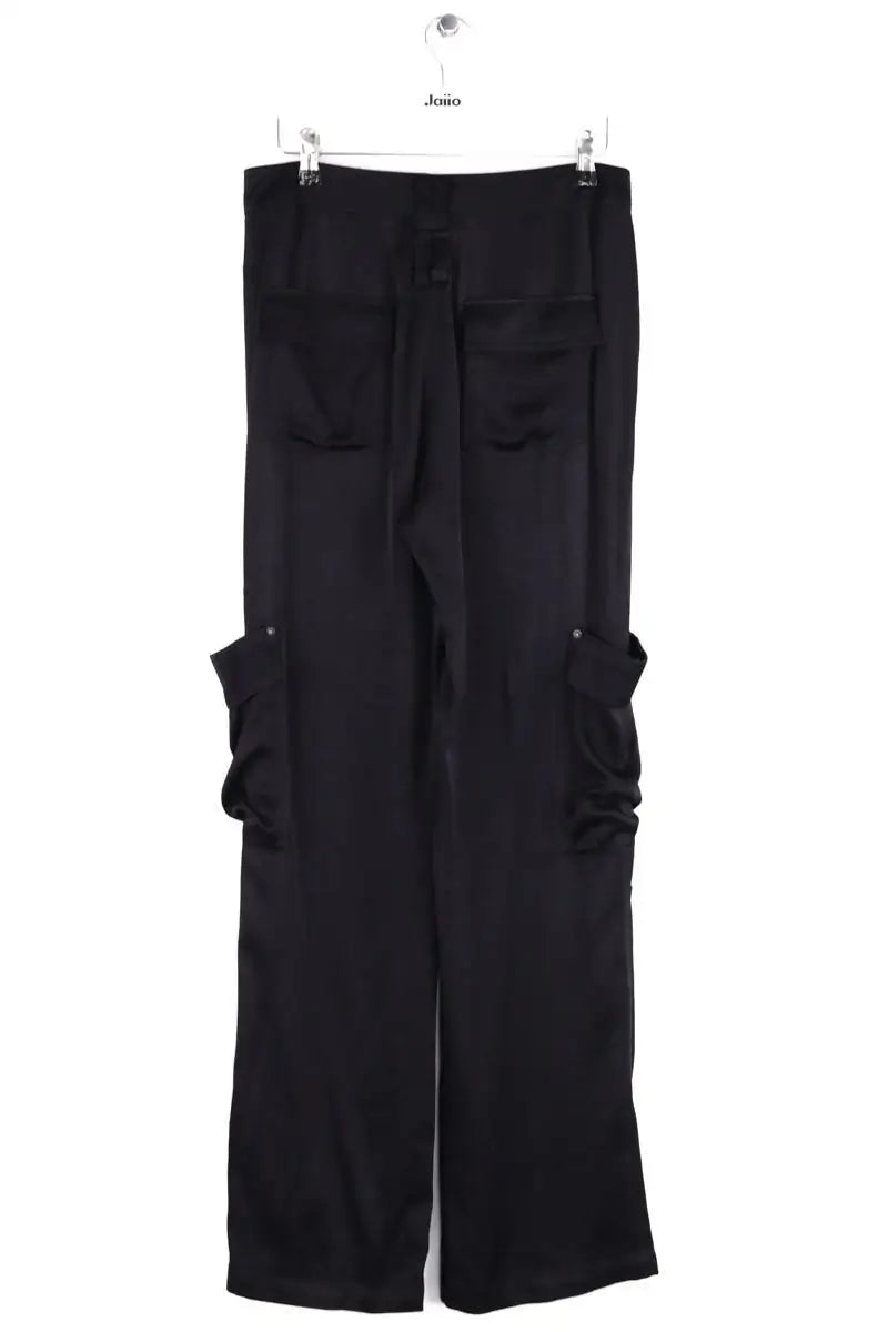 Pantalon droit The Kooples Noir en Viscose