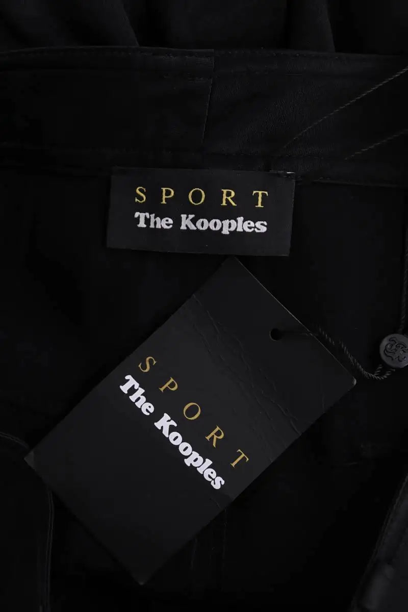 Pantalon droit The Kooples Noir en Viscose