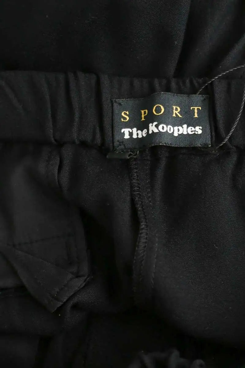 Pantalon droit The Kooples Noir en Viscose