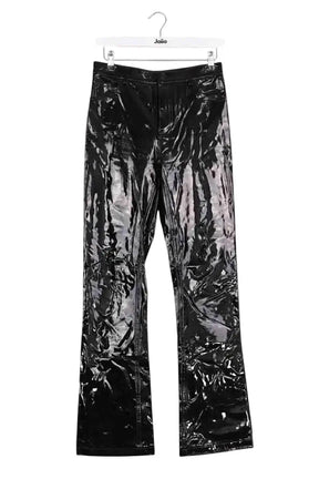 Pantalon droit The Kooples Noir en Viscose, taille M - Seconde Main