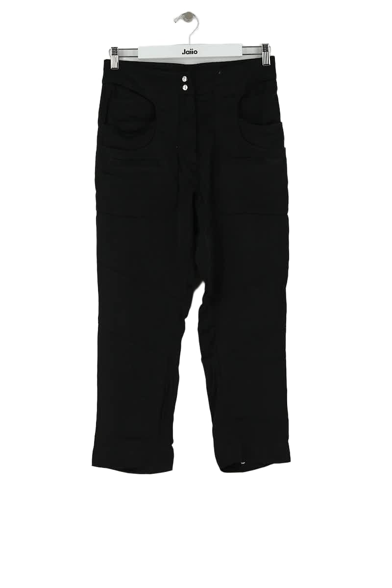 Pantalon droit The Kooples Noir en Viscose, taille XS - Seconde Main