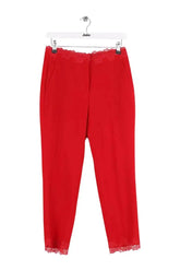 Pantalon droit The Kooples Rouge en Synthétique, taille XS - Seconde Main