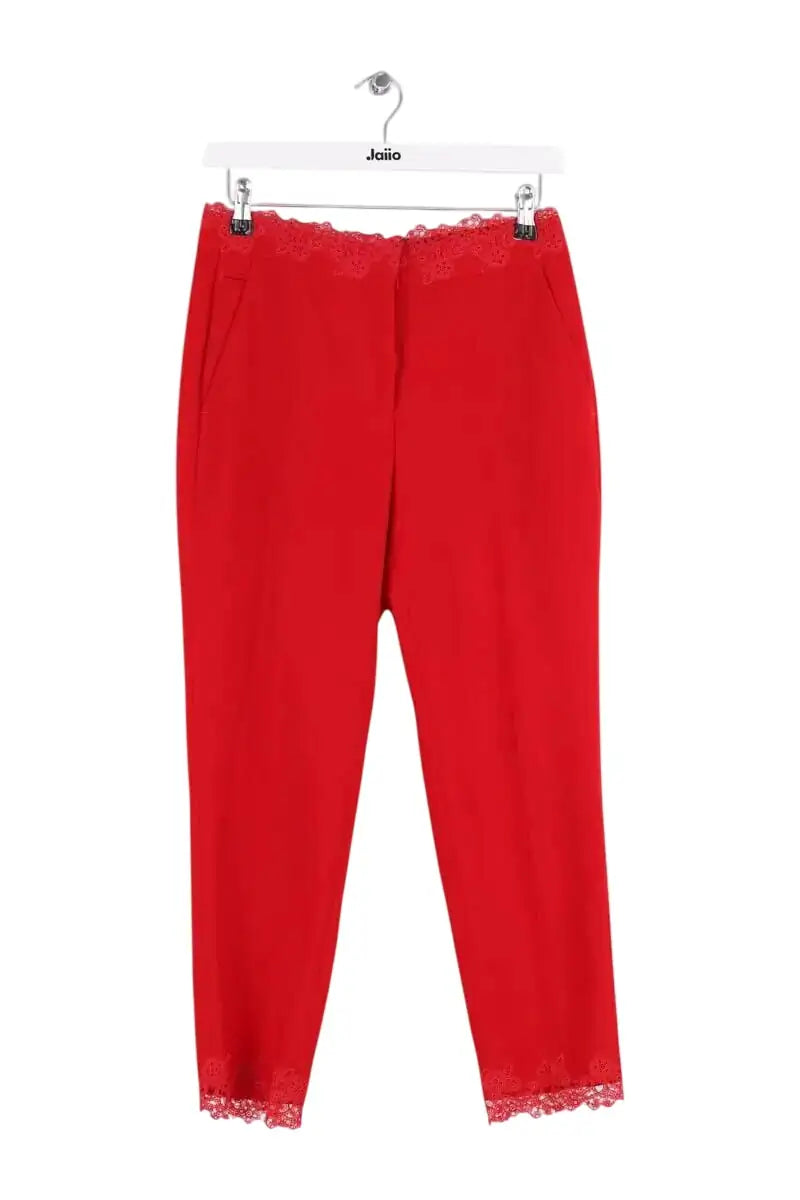 Pantalon droit The Kooples Rouge en Synthétique, taille XS - Seconde Main