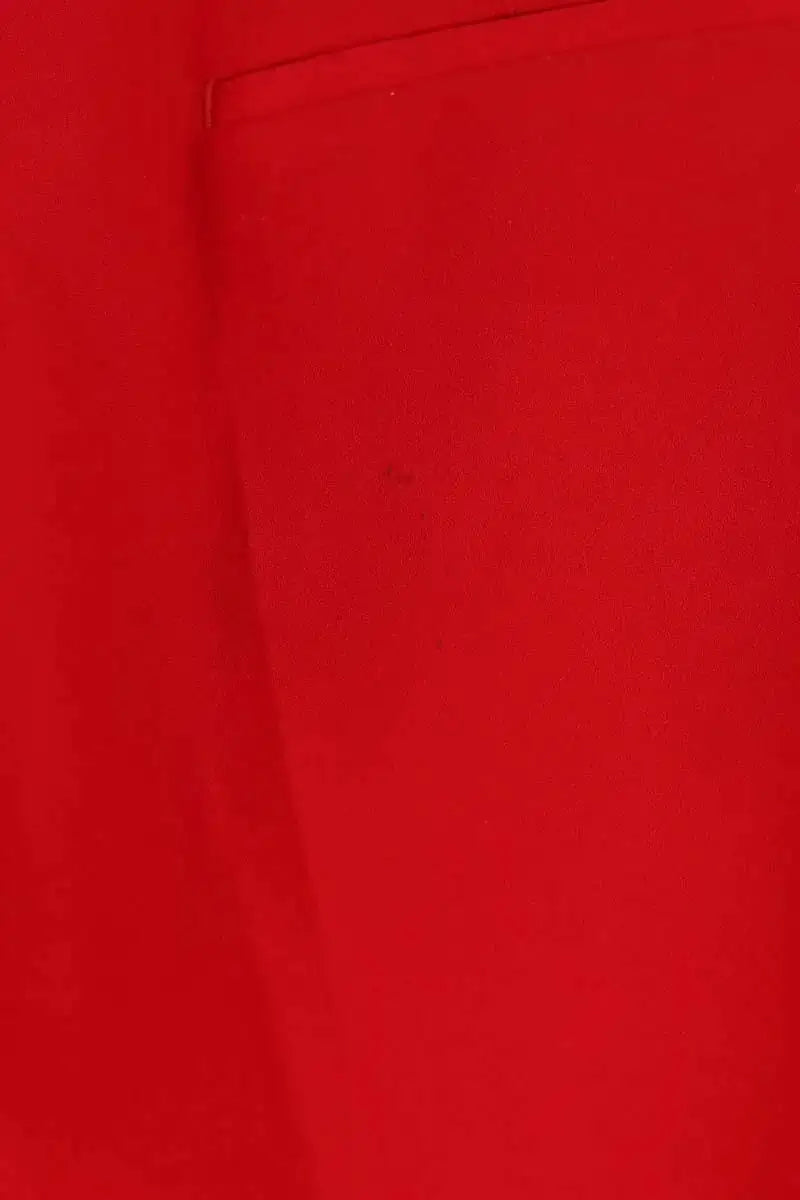 Pantalon droit The Kooples Rouge en Synthétique