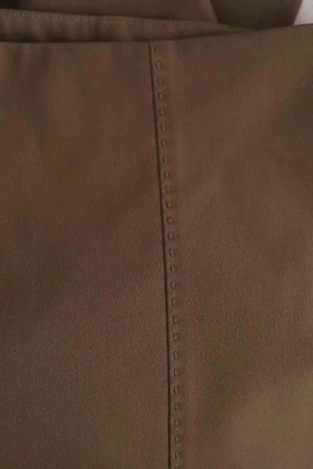 Pantalon droit The Row Kaki en Synthétique