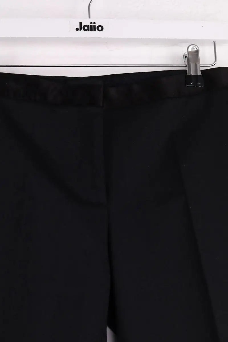 Pantalon droit Theory Noir en Laine