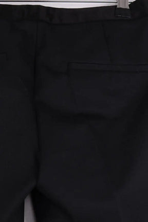 Pantalon droit Theory Noir en Laine