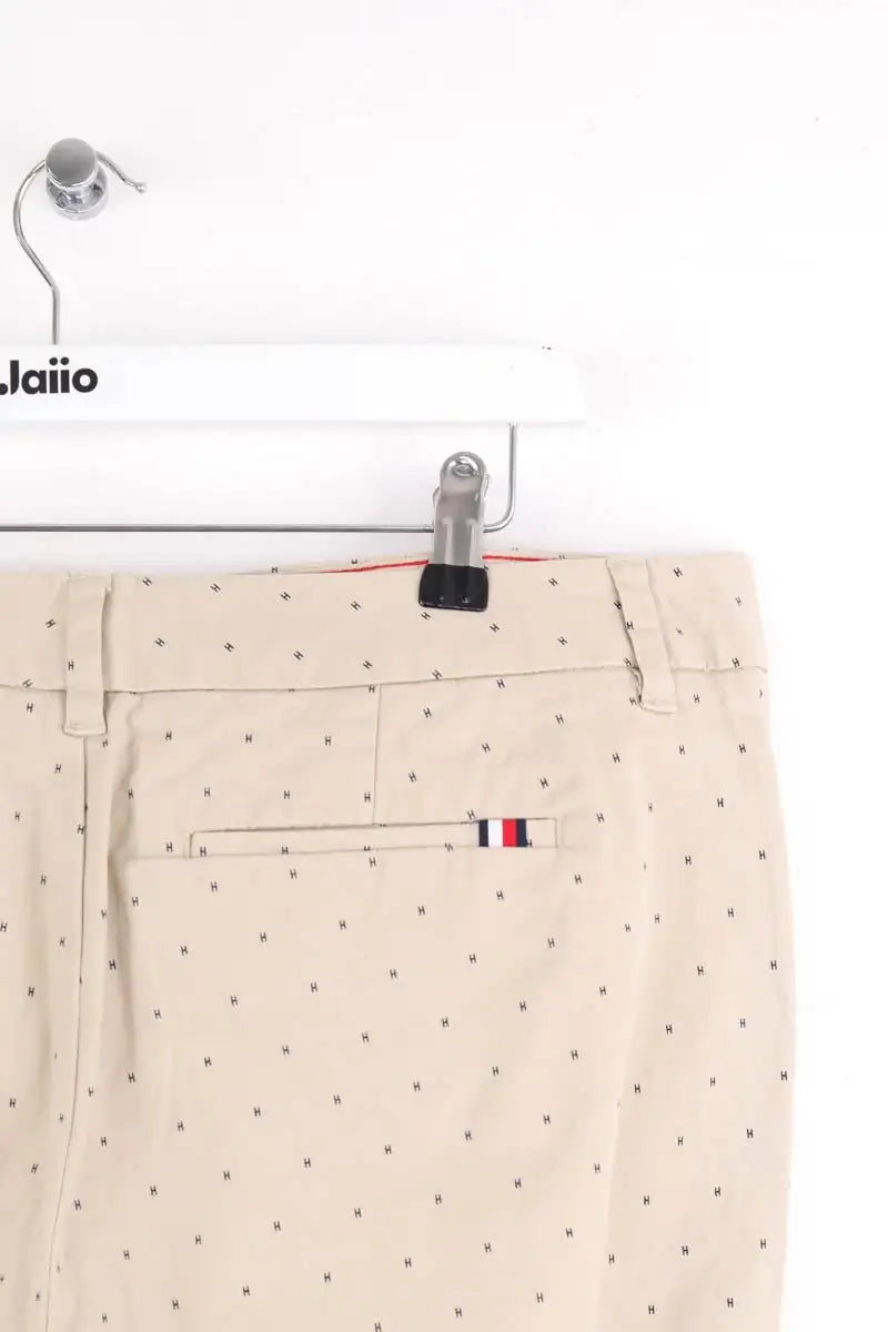 Pantalon droit Tommy Hilfiger Beige en Coton
