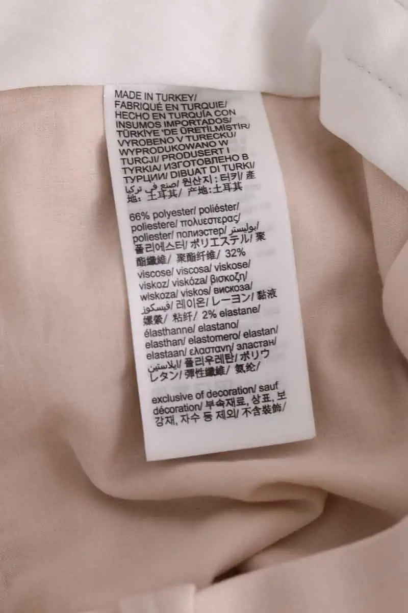 Pantalon droit Tommy Hilfiger Beige en Synthétique