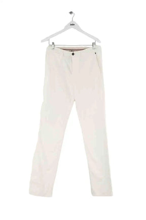 Pantalon droit Tommy Hilfiger Blanc en Coton, taille L - Seconde Main
