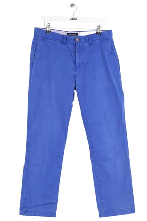 Pantalon droit Tommy Hilfiger Bleu en Coton, taille L - Seconde Main