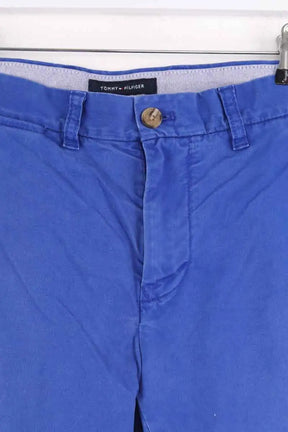 Pantalon droit Tommy Hilfiger Bleu en Coton