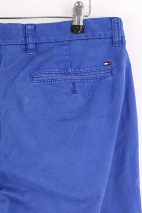Pantalon droit Tommy Hilfiger Bleu en Coton
