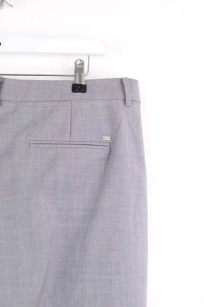 Pantalon droit Tommy Hilfiger Gris en Synthétique