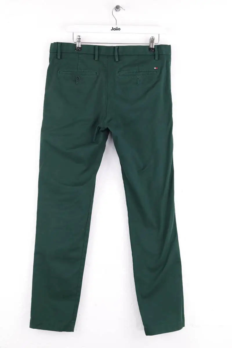 Pantalon droit Tommy Hilfiger Vert en Coton