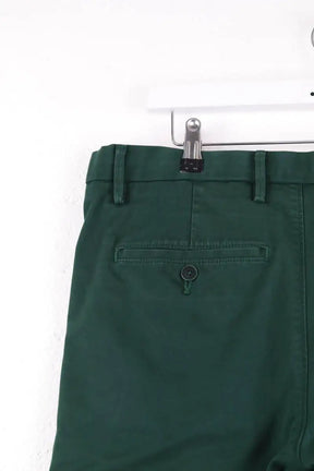 Pantalon droit Tommy Hilfiger Vert en Coton