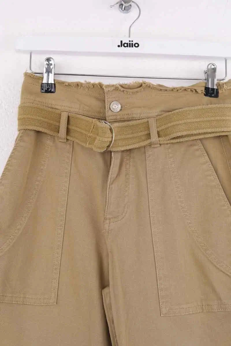 Pantalon droit Vanessa Bruno Camel en Coton